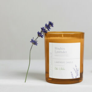 Amber Glass Pot Candle